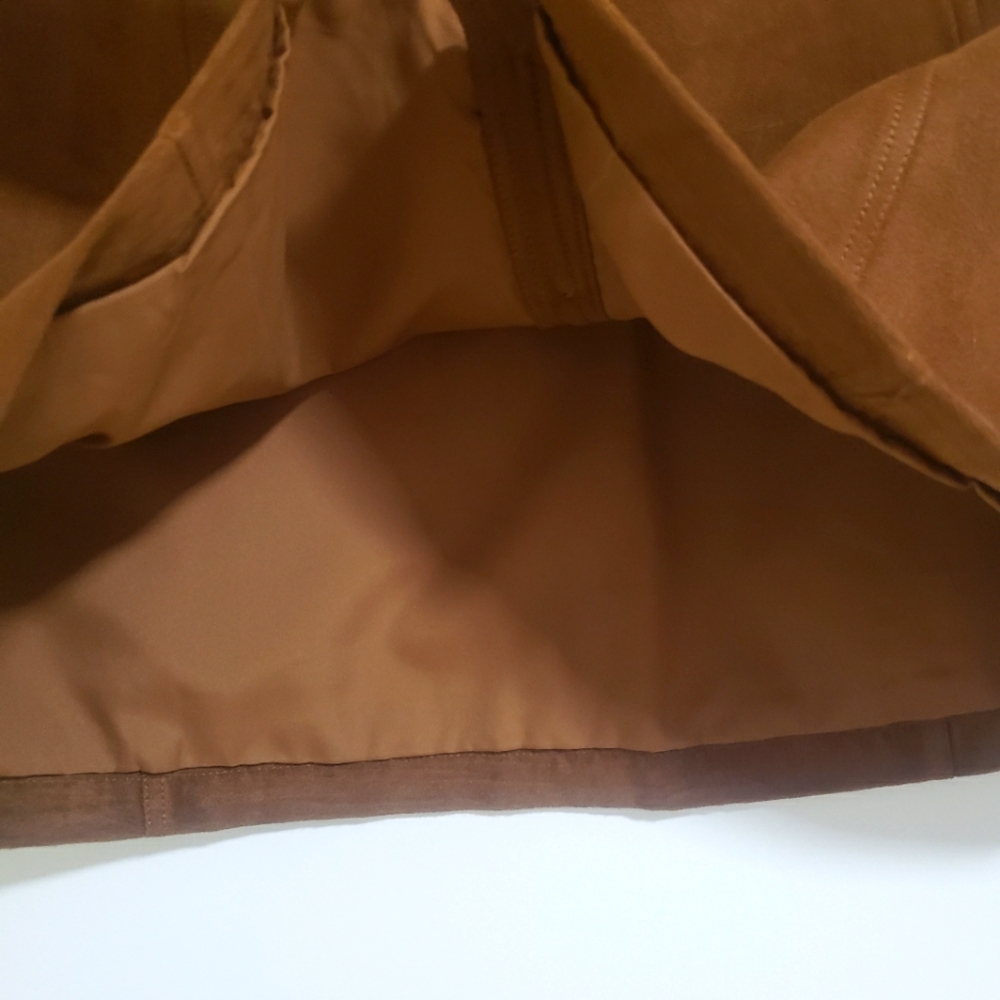NWT Hollister Faux Suede Button Front A Line Mini Skirt - Picture 4 of 5
